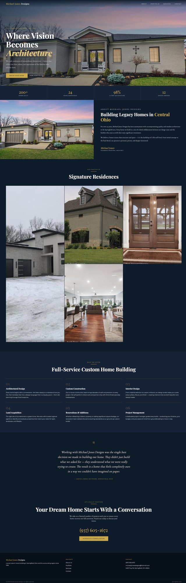 Design 1 — Dark Luxury